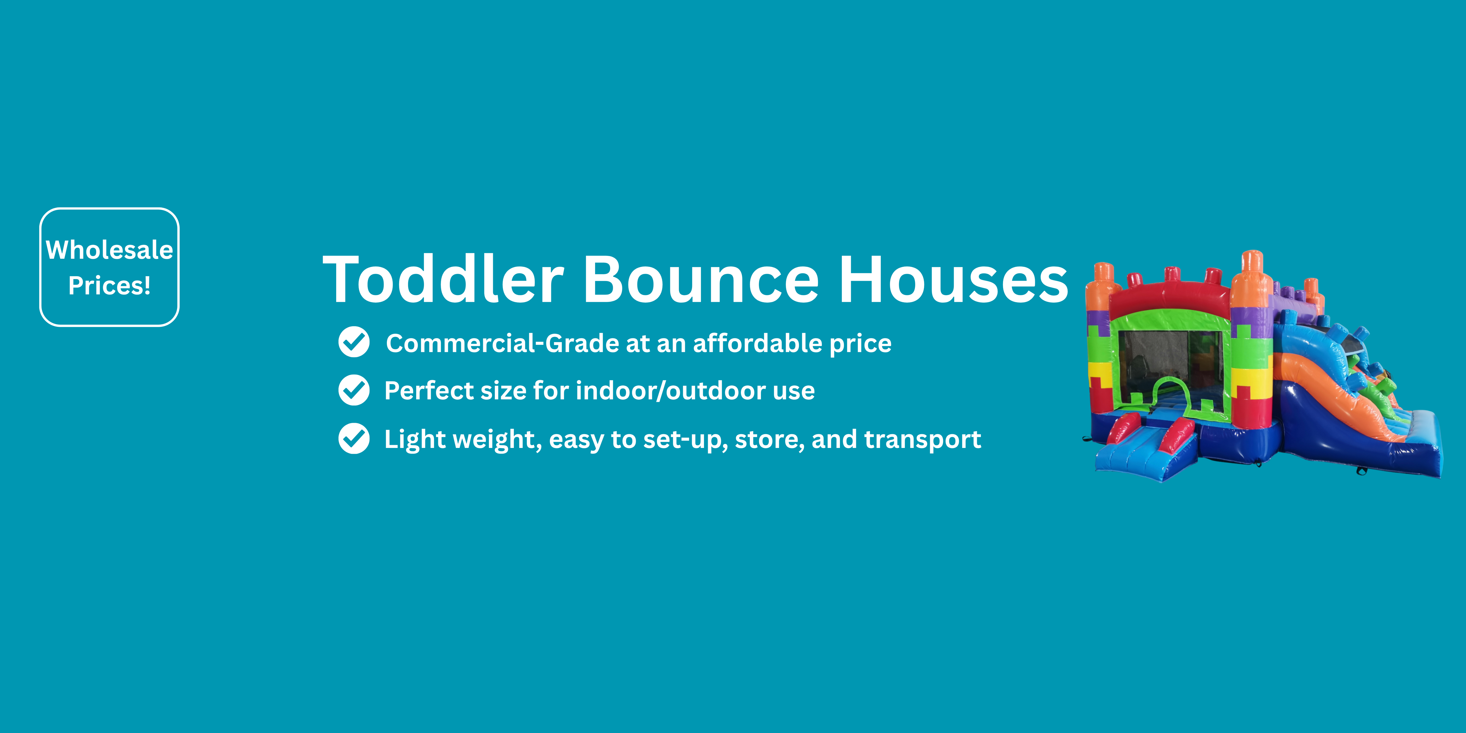 Toddler Bounce House Combos Collection Banner | HullaBalloo Sales