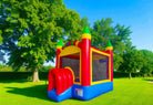 Outside View of Commercial Crossover Castle Bounce House | HullaBalloo Sales