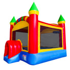 13' Castle Crossover Inflatable Bounce House Front Left View | HullaBalloo