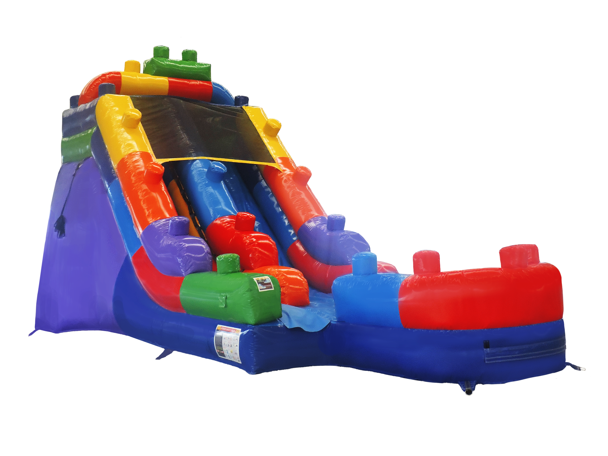 15 blocks inflatable waterslide