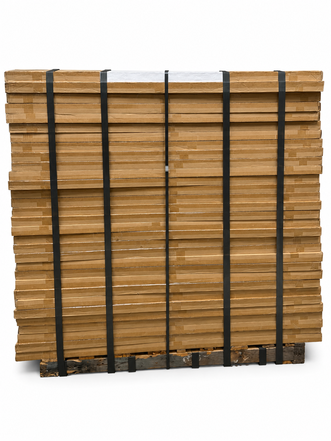 Pallet of 30 6-foot plastic rectangle resin folding tables