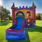 Outside View of 4in1 Castle Bounce and Slide Combo | HullaBalloo Sales