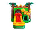 Front View of 4in1 Dinosaur Bounce House Combo | HullaBalloo Sales