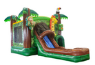 Front Right View of 4in1 Jungle Combo Inflatable | HullaBalloo Sales