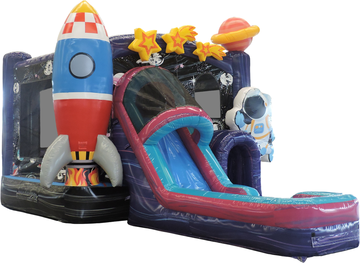 4in1 Galaxy Voyager Space Bounce and Slide Combo Wet/Dry