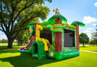 5in1 Jungle Combo Inflatable Outside View | HullaBalloo Sales