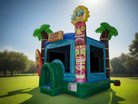 Outside View of Aloha Bounce House 13x13 | HullaBalloo Sales
