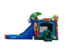 large tropical aloha bounce and slide for sale