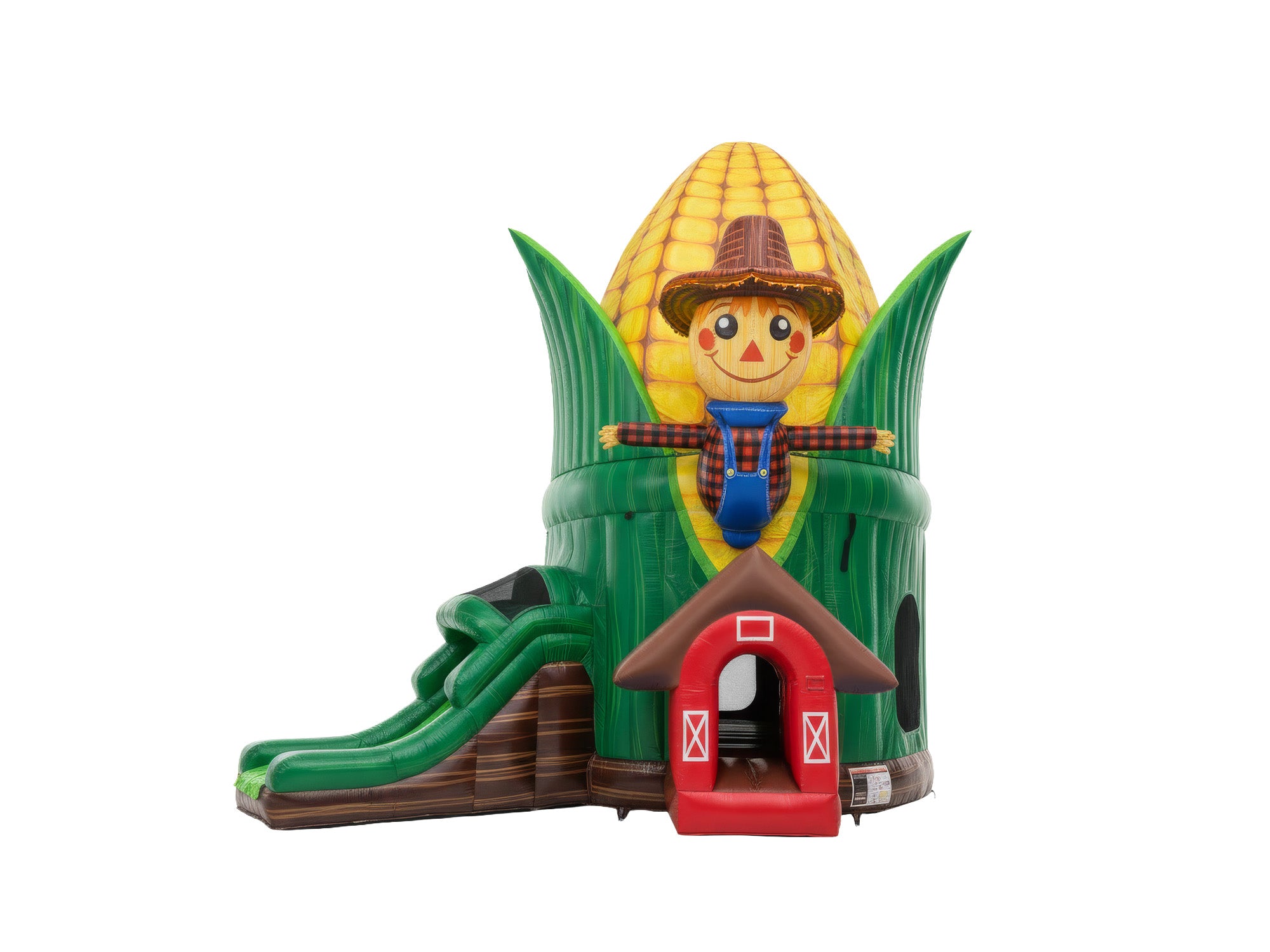 Corn Farm Orb Bounce House Combo -Corn Themed Inflatable Bouncer with slide - HullaBalloo Sales