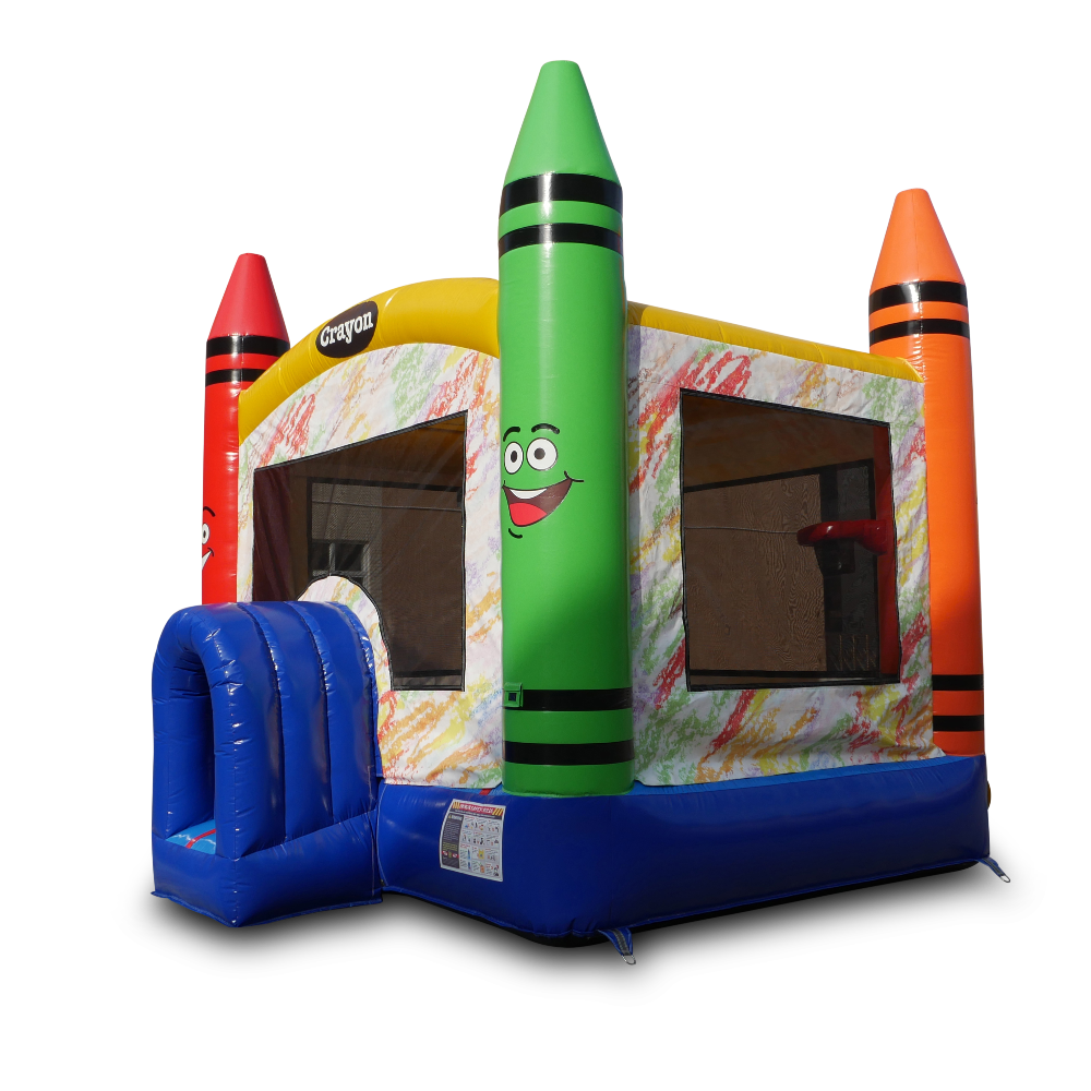 Large Crayon Bounce House commercial grade