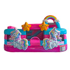 Front View of Enchanted Playground Inflatable Combo | HullaBalloo Sales