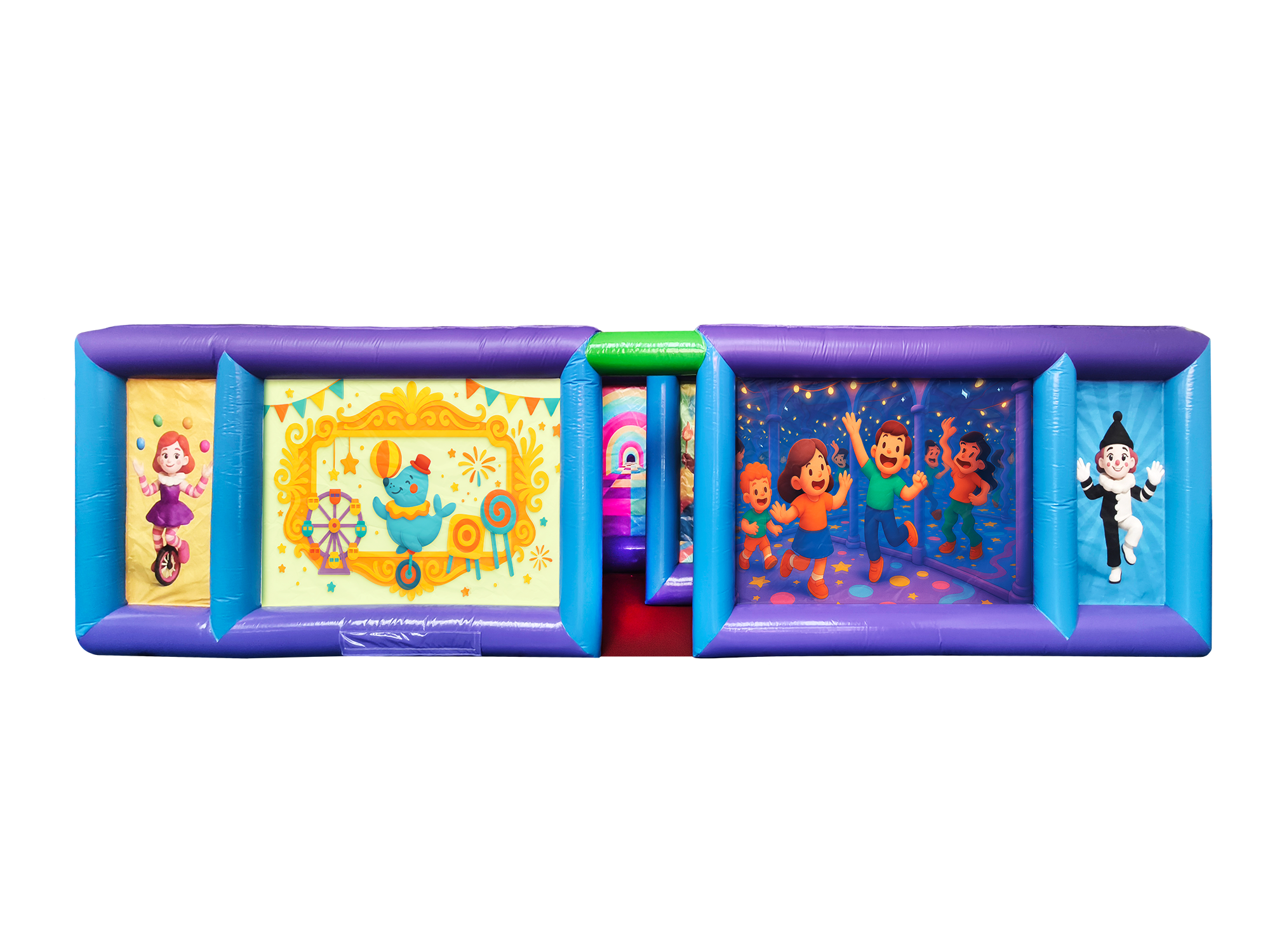 Exit of Fun Carnival Inflatable Maze - HullaBalloo Sales