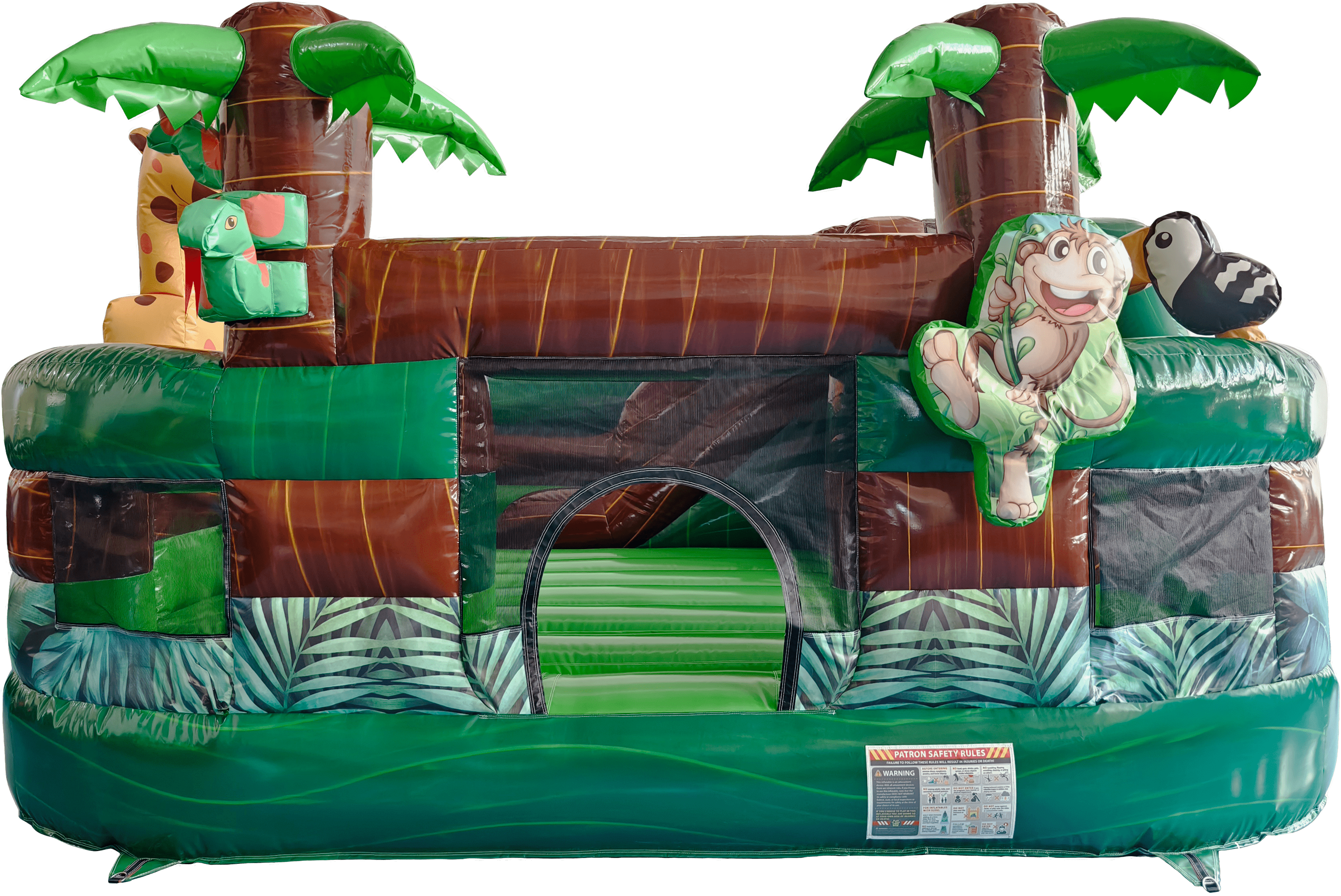 Front View of Jungle Playground Combo | HullaBalloo Sales