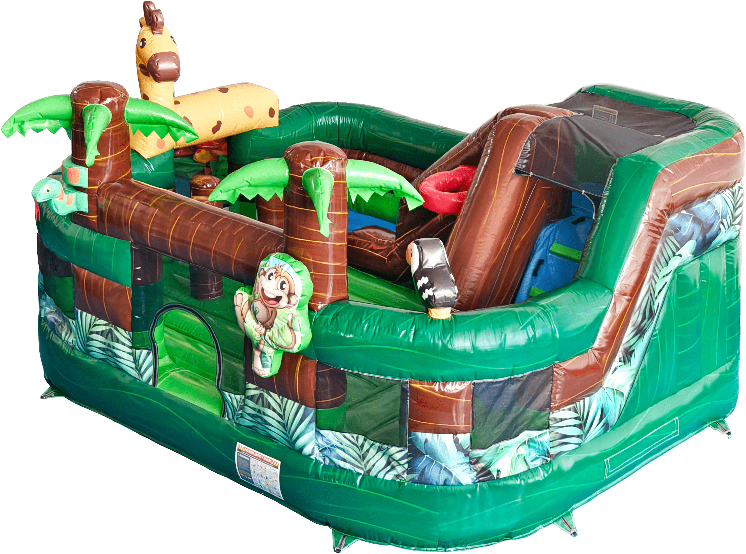 Jungle Playground Bounce and Slide Inflatable Combo | HullaBalloo Sales