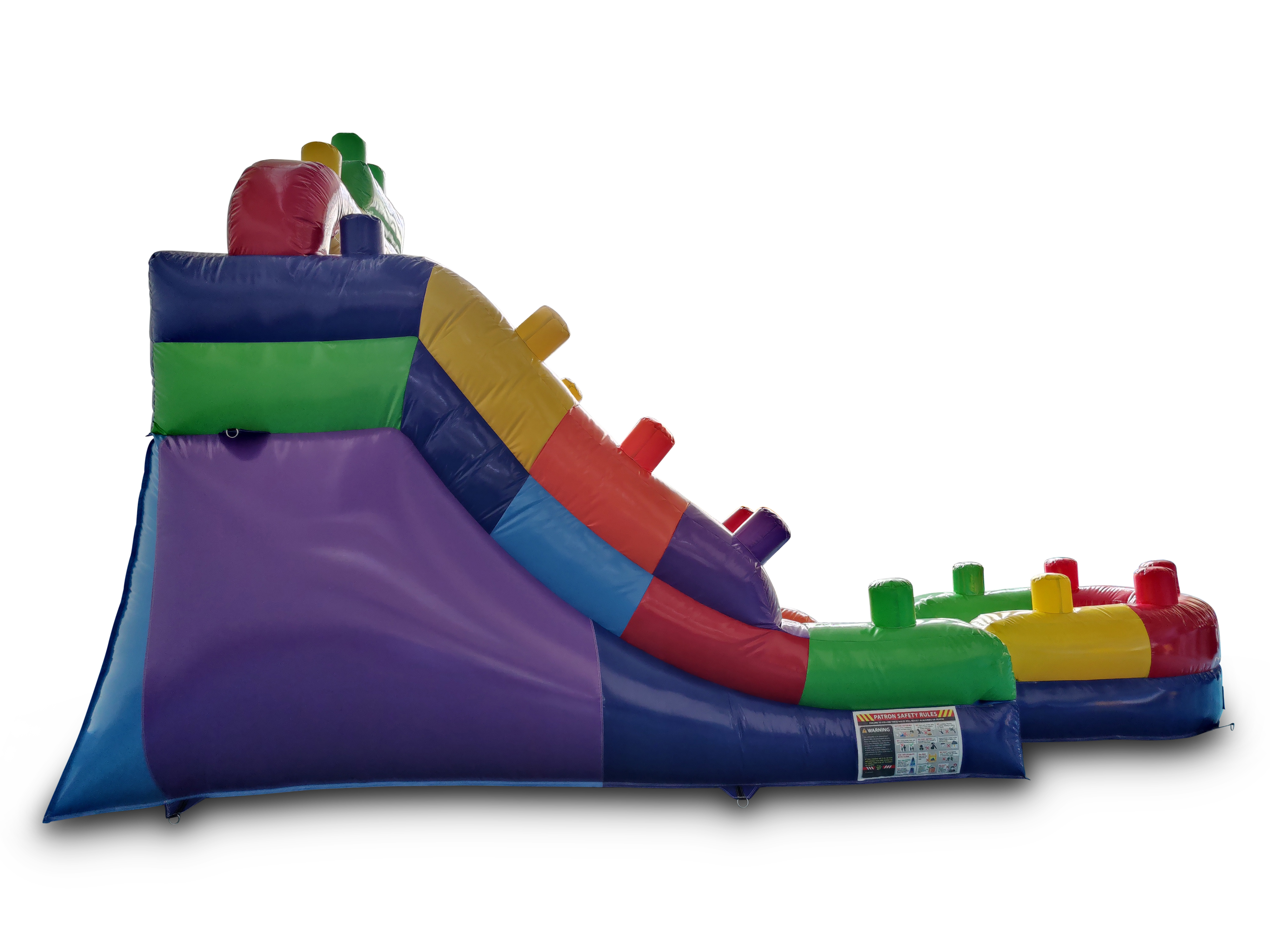 12' Blocks Inflatable Slide Wet/Dry