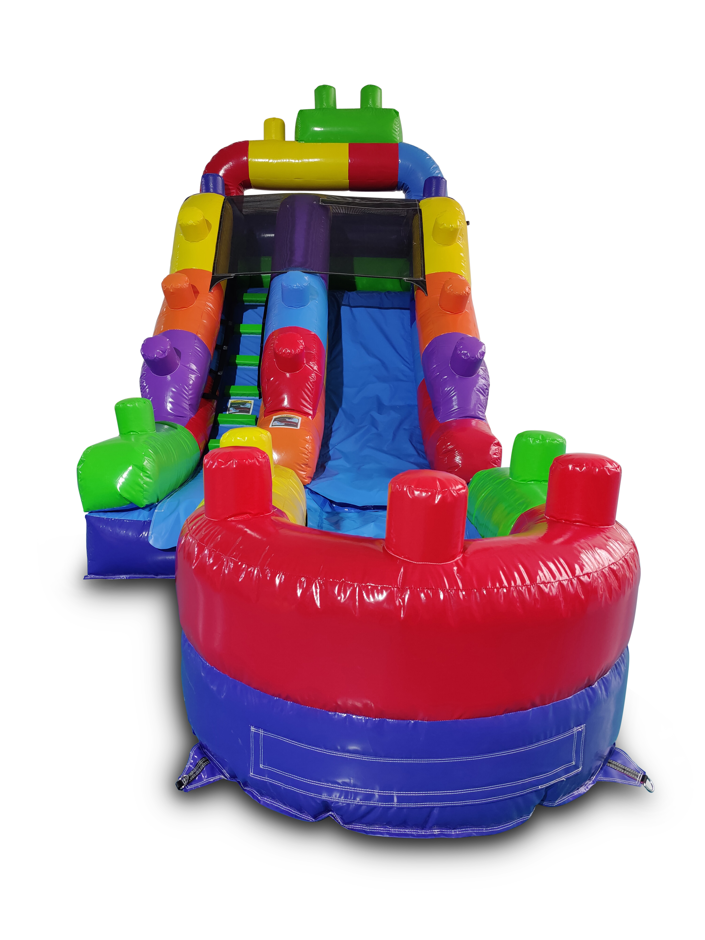 12' Blocks Inflatable Slide Wet/Dry