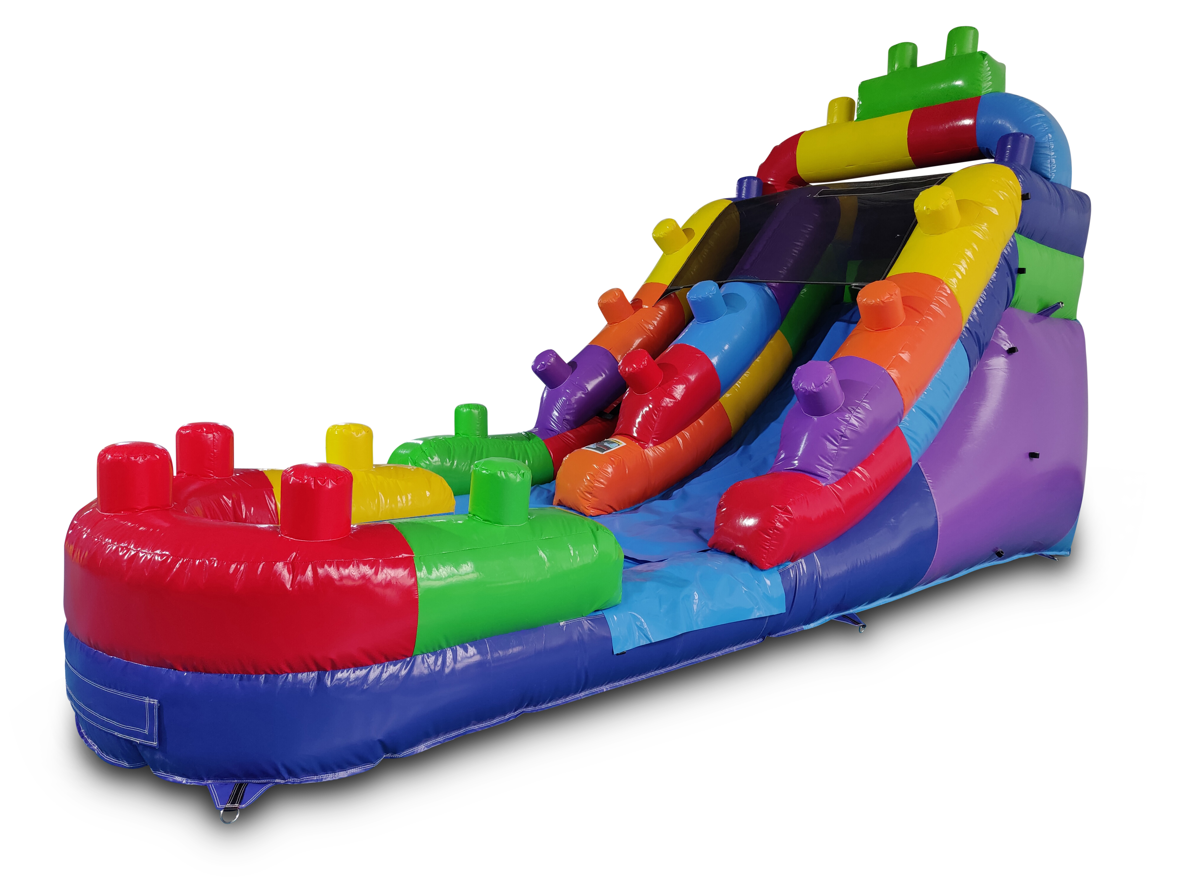 12' Blocks Inflatable Slide Wet/Dry