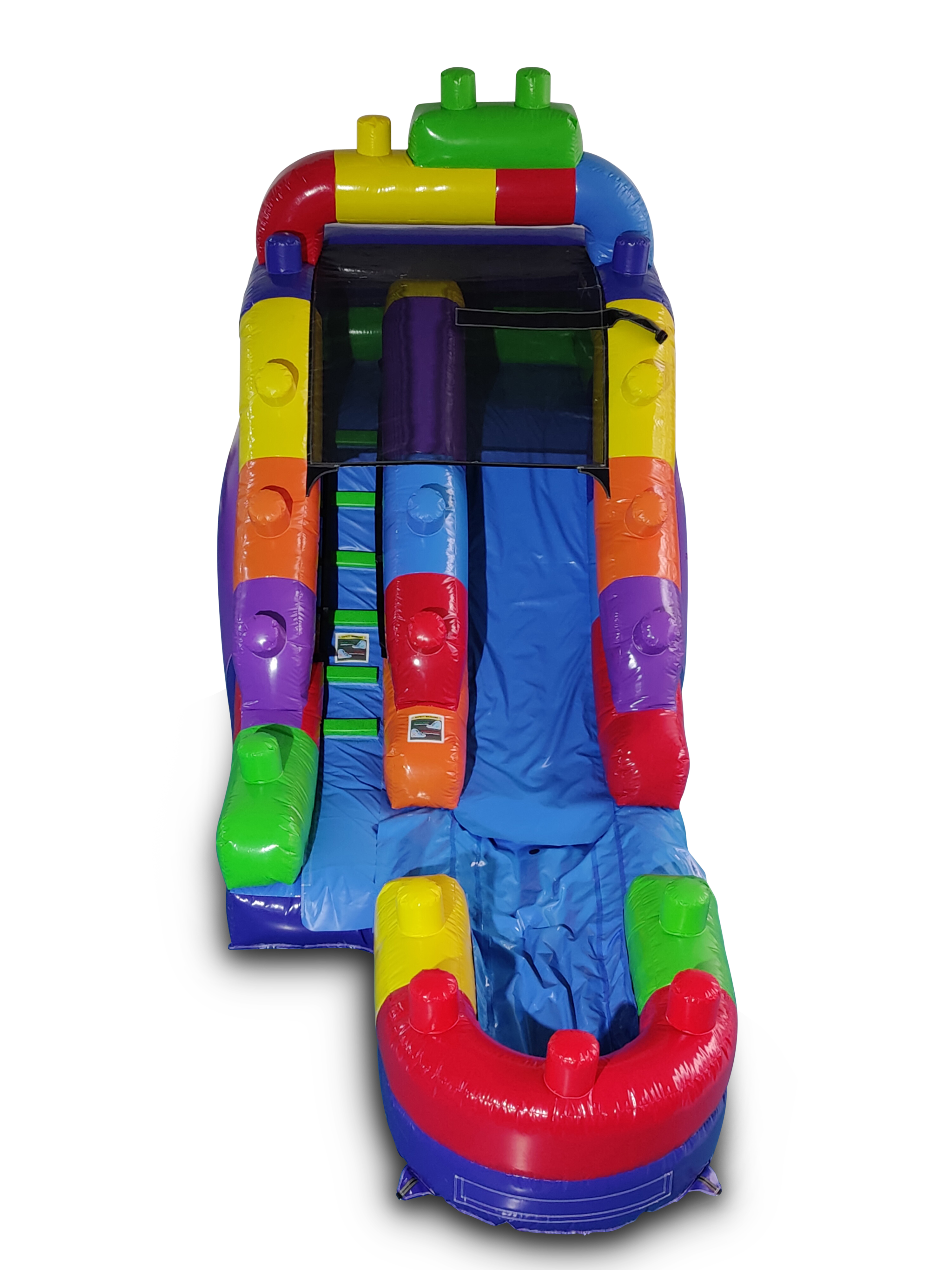 12' Blocks Inflatable Slide Wet/Dry