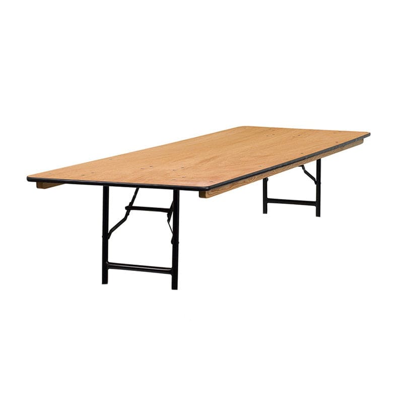Kids Rectangular Wood Folding Banquet Table - HullaBalloo Sales