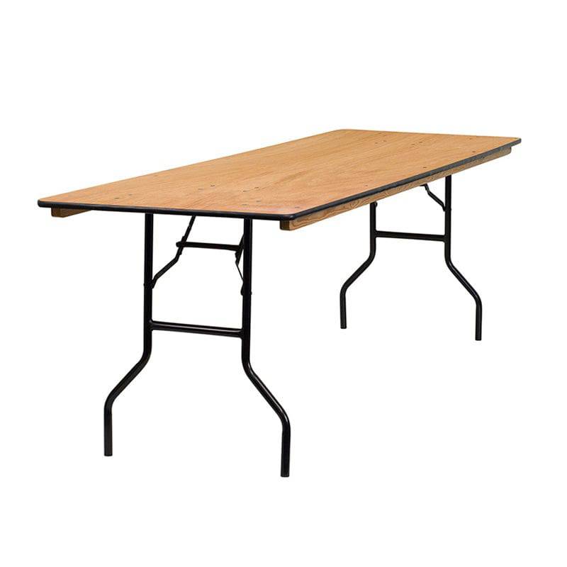 Rectangle Wood Folding Banquet Tables - HullaBalloo Sales