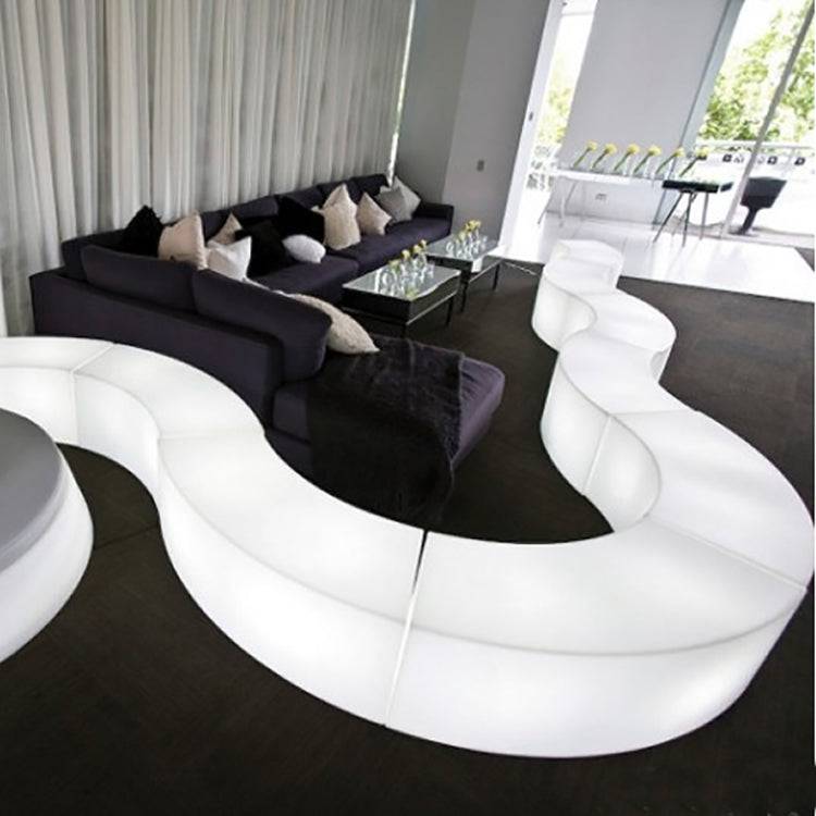 LED Curved Bench - HullaBalloo Sales