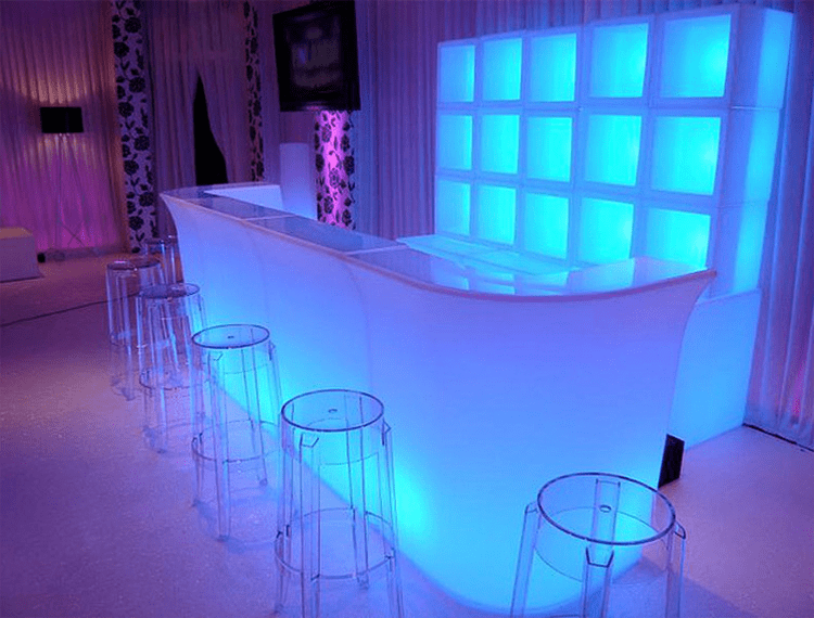 LED Straight Bar Counter - HullaBalloo Sales