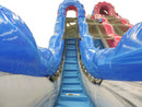 20 Cotton Candy Curved Inflatable Dual Slide Wet/Dry