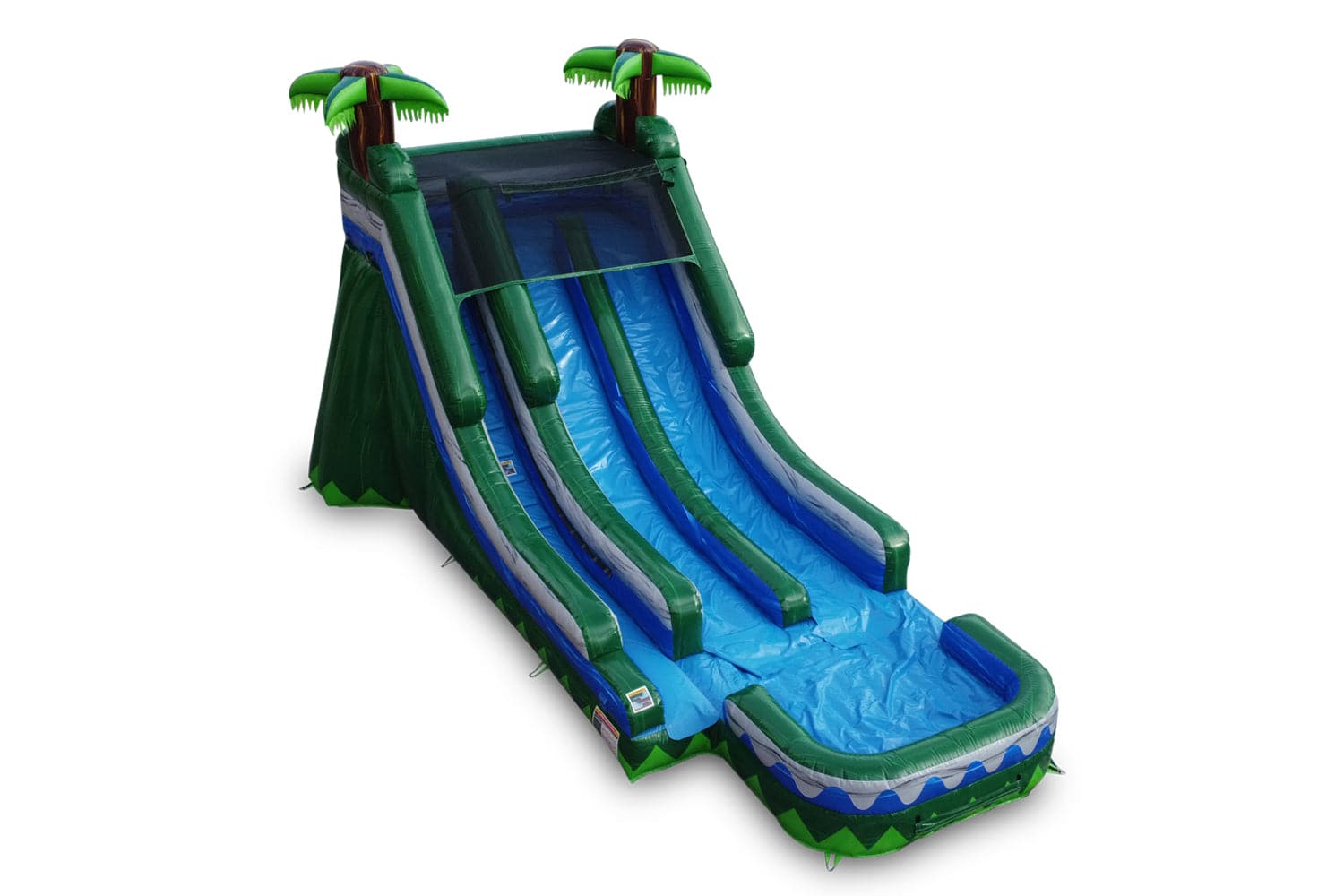 20 Tropical Inflatable Dual Slide Wet/Dry - HullaBalloo Sales