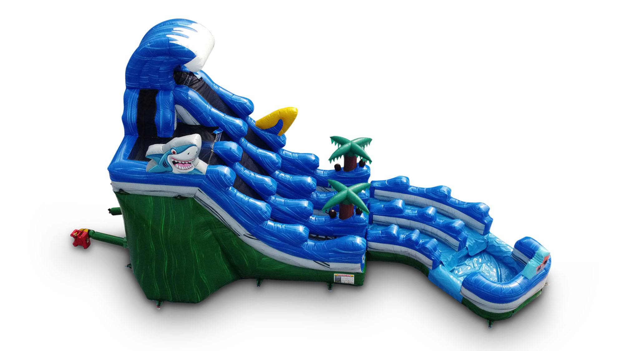 20 Tropical Curve Inflatable Dual Slide Wet/Dry - HullaBalloo Sales