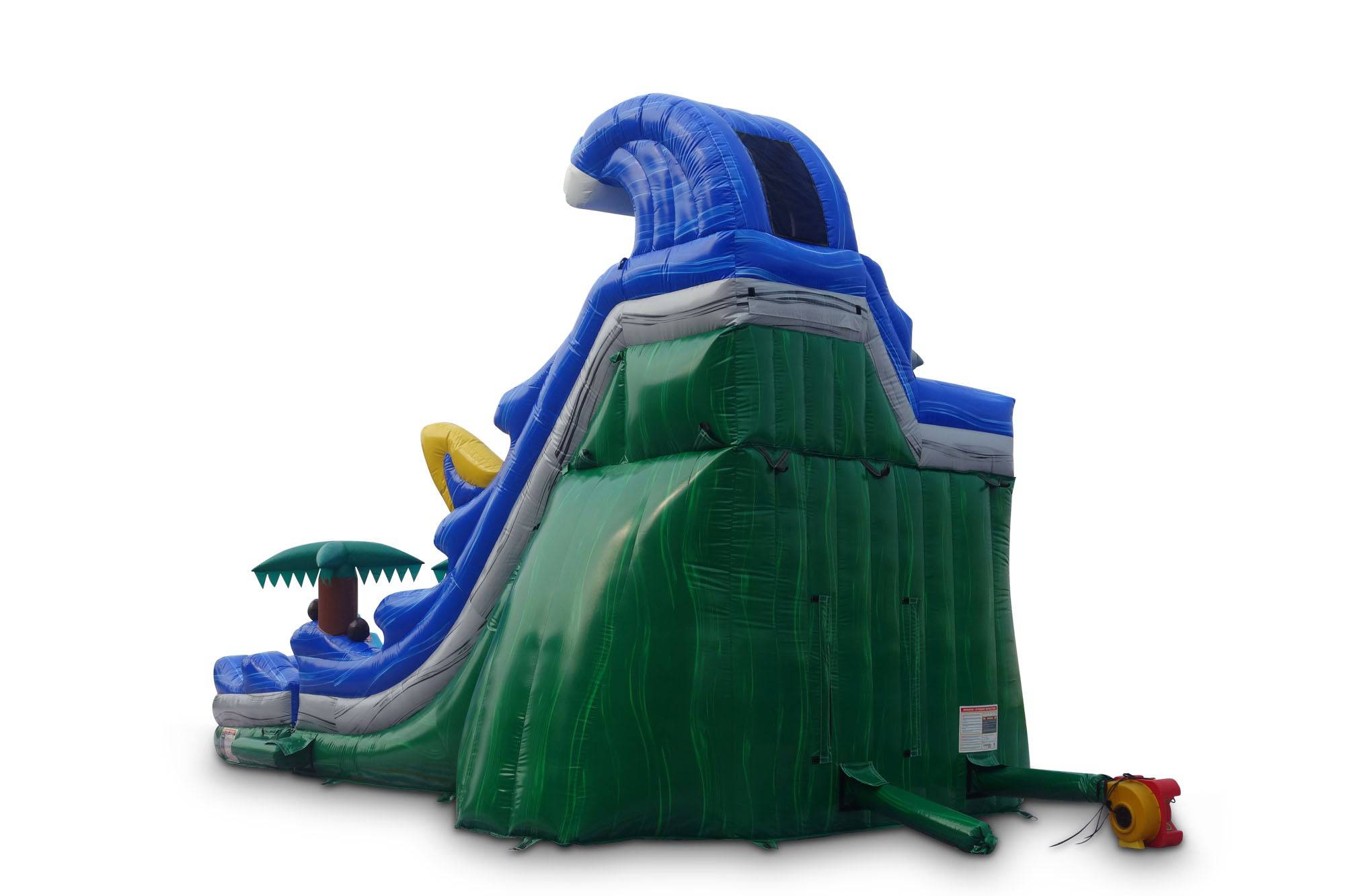 20 Tropical Curve Inflatable Dual Slide Wet/Dry - HullaBalloo Sales