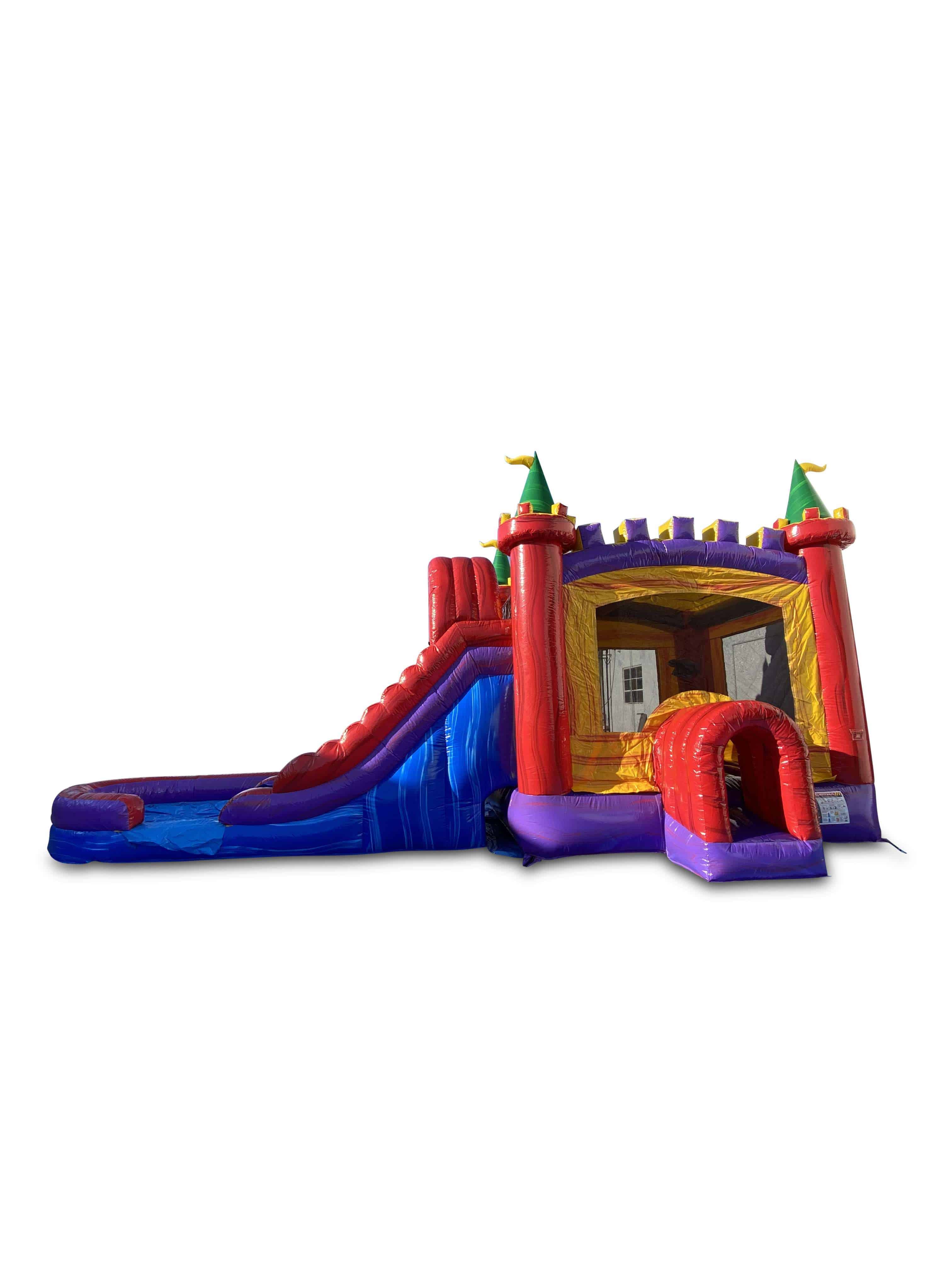 5in1 Castle Combo Dual Lane Wet/Dry - HullaBalloo Sales