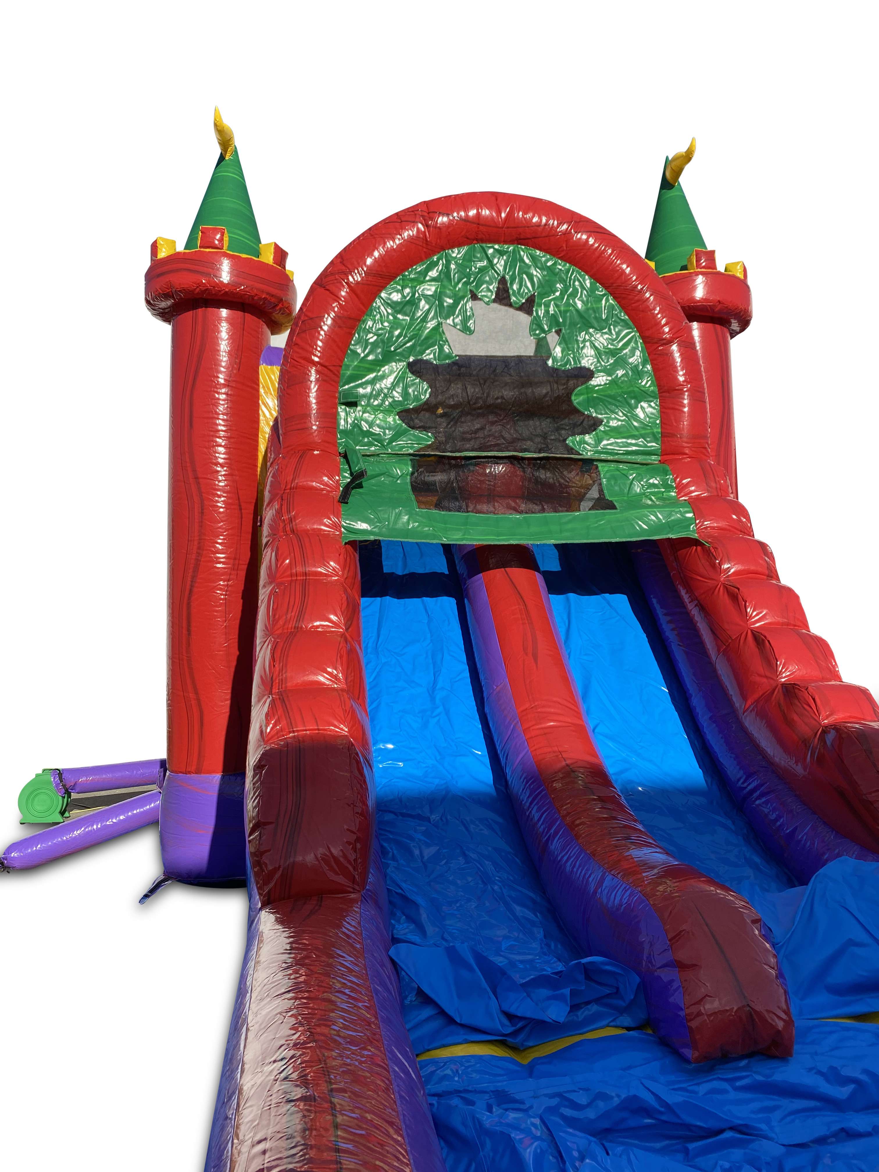 5in1 Castle Combo Dual Lane Wet/Dry - HullaBalloo Sales