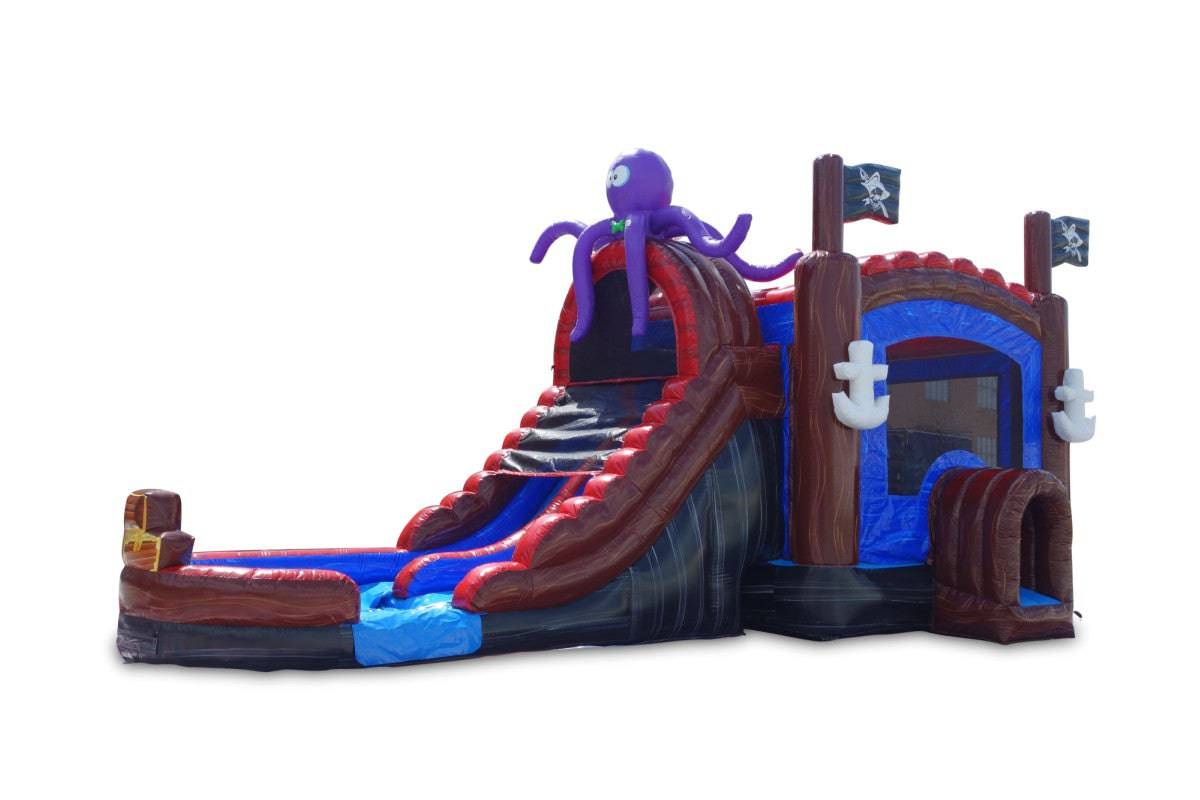 5in1 Pirate Cove Combo Dual Lane Wet/Dry - HullaBalloo Sales