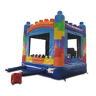Rear View of Blocks Bounce House 13 | HullaBalloo Sales