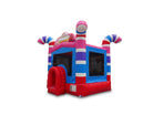 Front Left View of Candy Bounce House 15 - HullaBalloo Sales