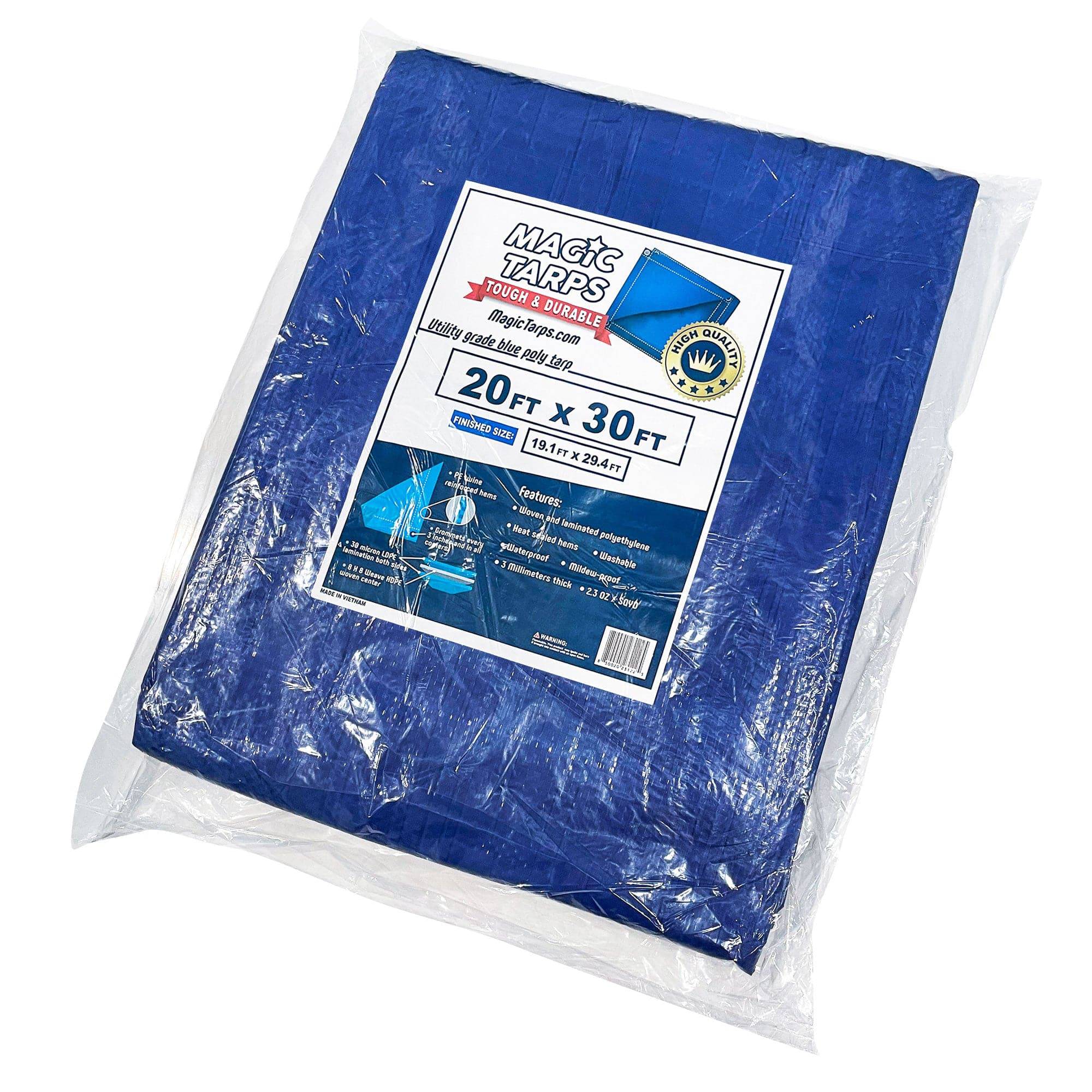 Blue Poly Tarp 20x30 - HullaBalloo Sales