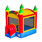 Aerial View of Commercial Crossover Castle Bounce House | HullaBalloo Sales