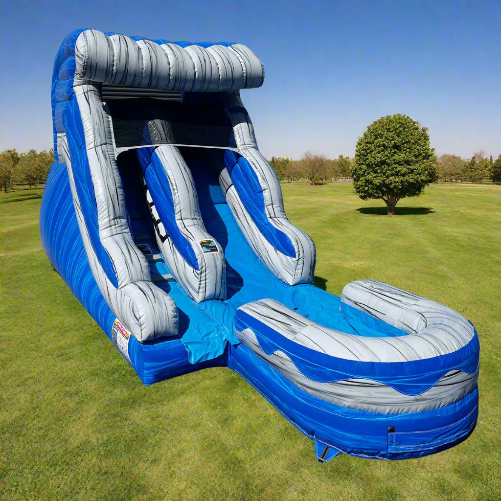 12' Ocean Wave Inflatable Slide Wet/Dry - HullaBalloo Sales