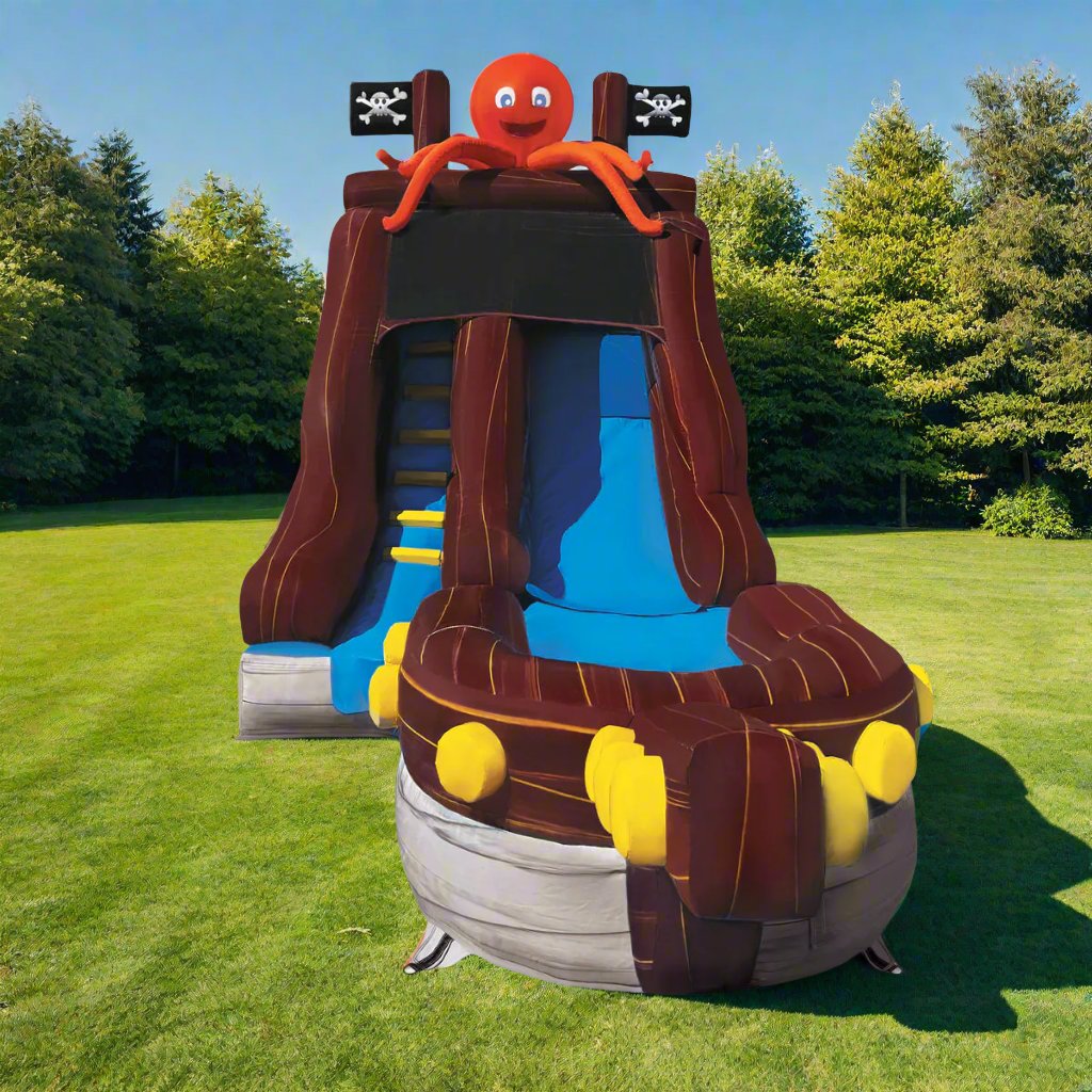 12' Pirate Cove Waterslide with Pool - HullaBalloo Sales