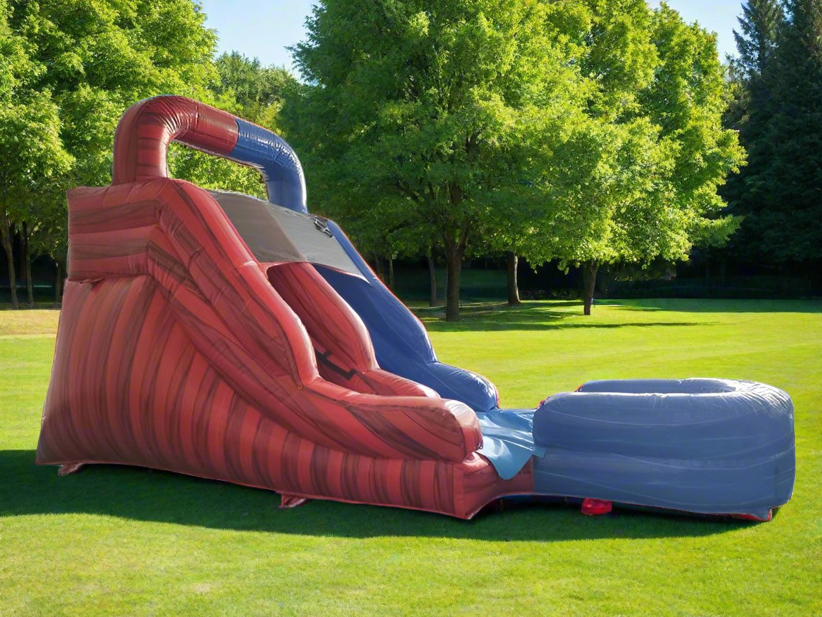 12' Fire N Ice Waterslide with Pool - HullaBalloo Sales