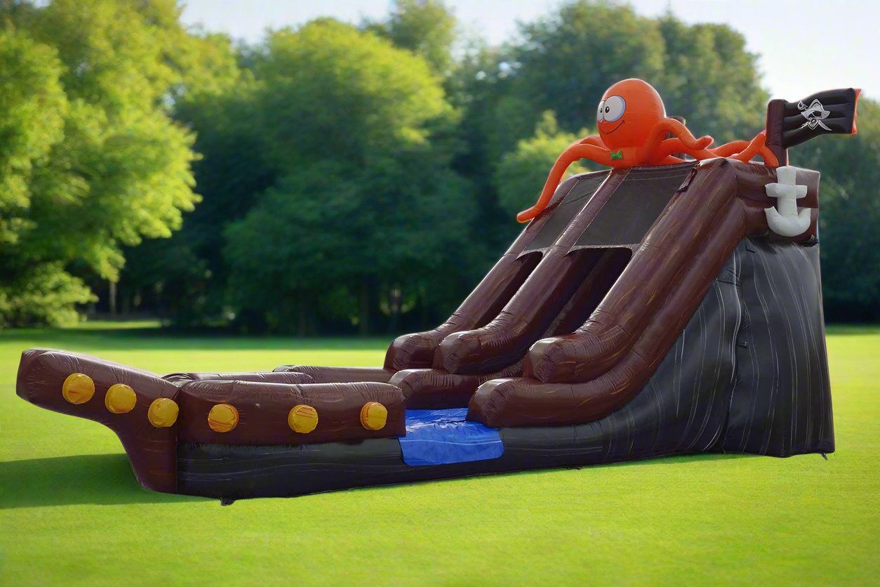 15 Pirate Cove Inflatable Slide Wet/Dry - HullaBalloo Sales