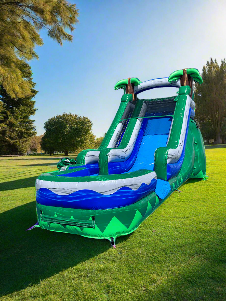 15 Tropical Inflatable Slide Wet/Dry - HullaBalloo Sales