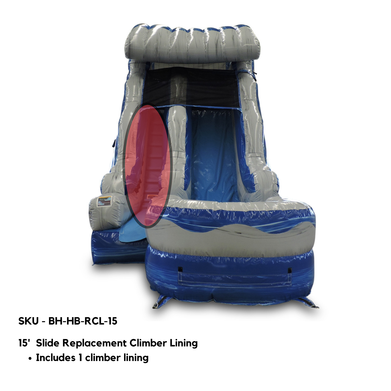 15' Slide Replacement Climber Lining