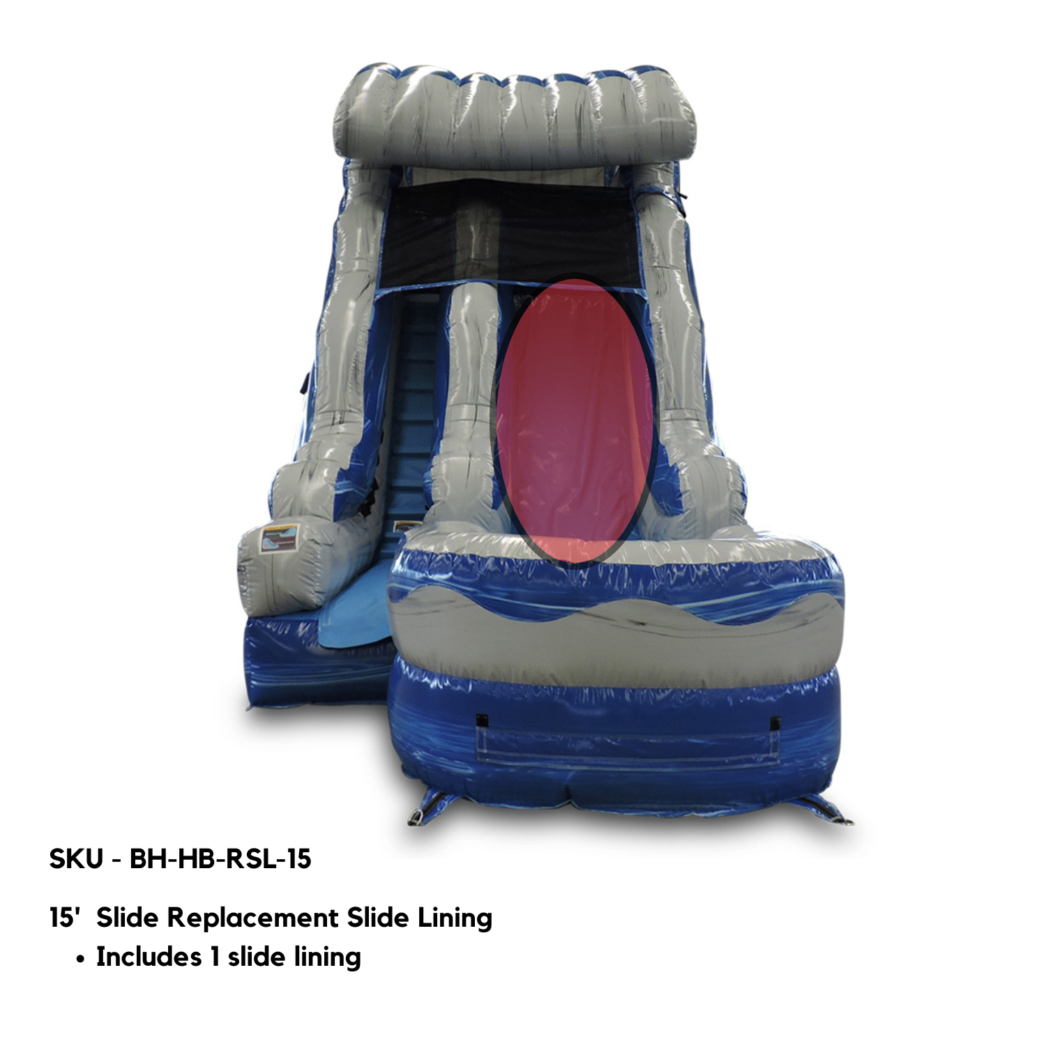 15' Slide Replacement Slide Lining