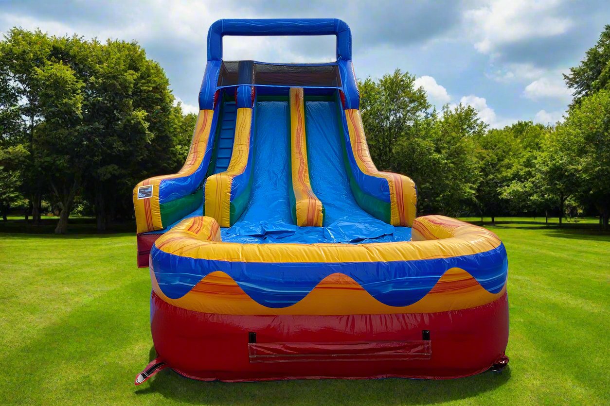 18 Fun Inflatable Dual Slide Wet/Dry