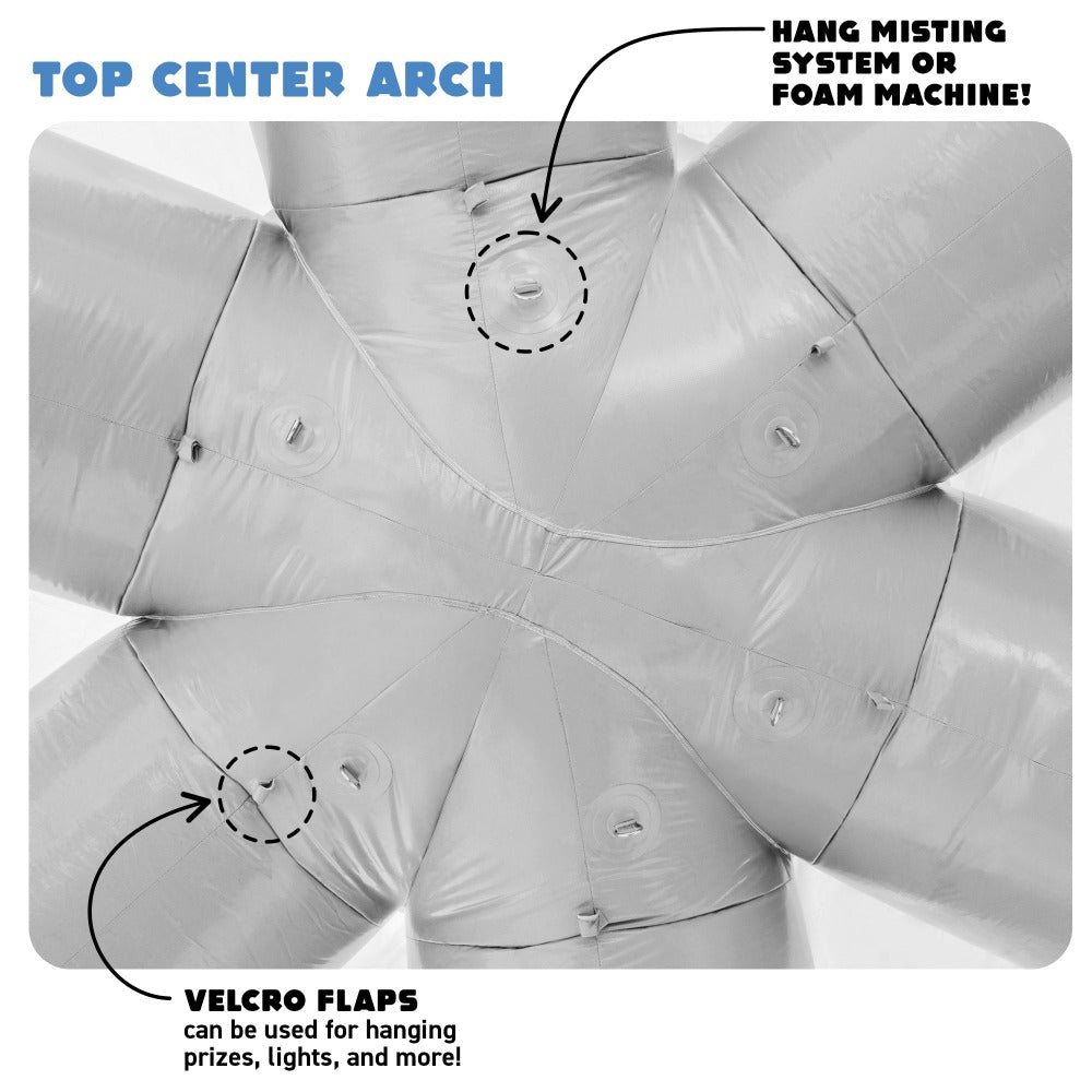 inflatable tent anchoring points