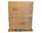 25 pack 6-foot fold in half rectangle resin plastic tables on pallet