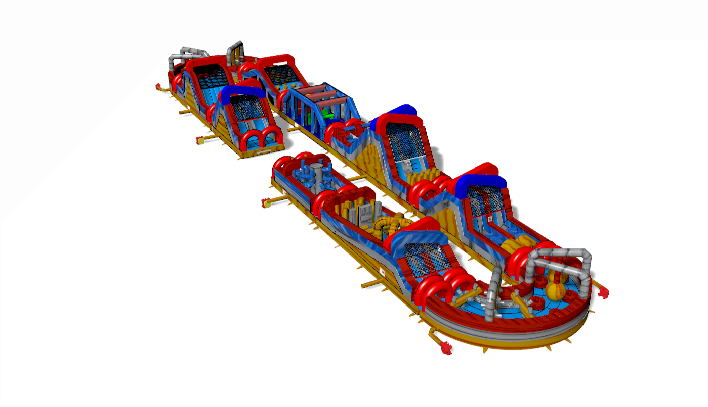 3D Side View of the 273 SuperSpeed Way Race Course