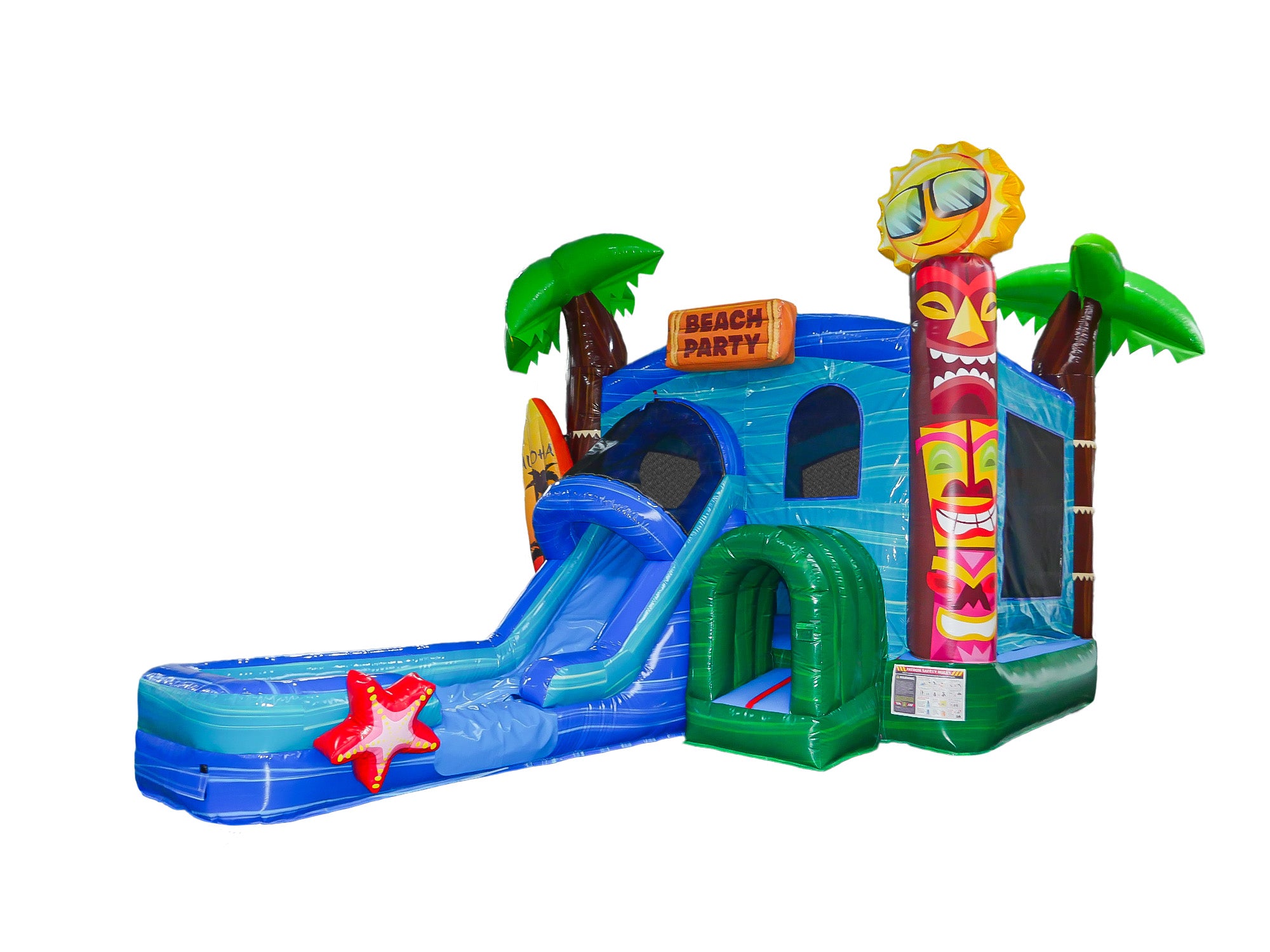 Front Left View of 4in1 Aloha Combo Wet/Dry | HullaBalloo Sales