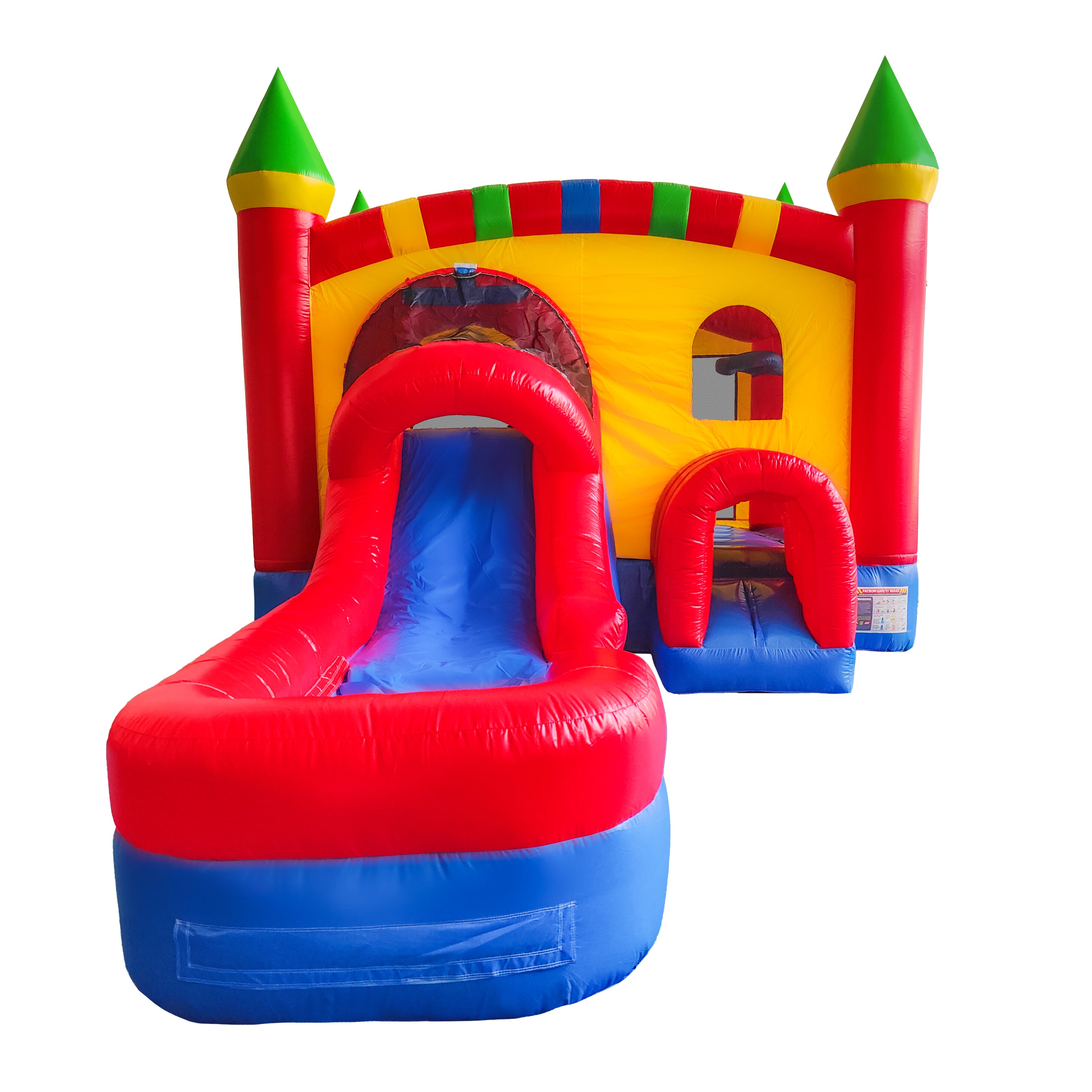 Front View of 4in1 Castle Combo Crossover | HullaBalloo Sales